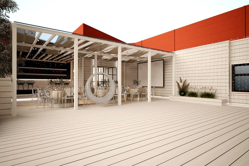 Фотография 10 площадки MY ONE на Бутырской: индустриальный зал 70 м² с верандой